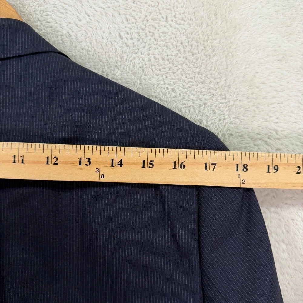Ted Baker Mens 38R Endurance Jay CT Suit Navy Blue Pinstripe Wool Pants 34x31 - Picture 11 of 16
